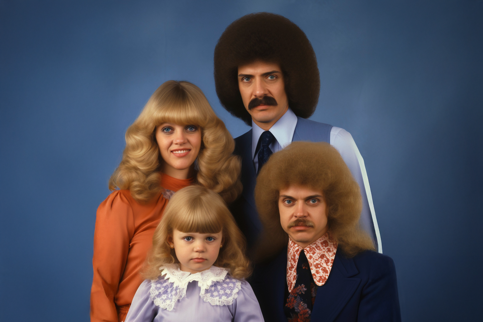 A happy family with their new child